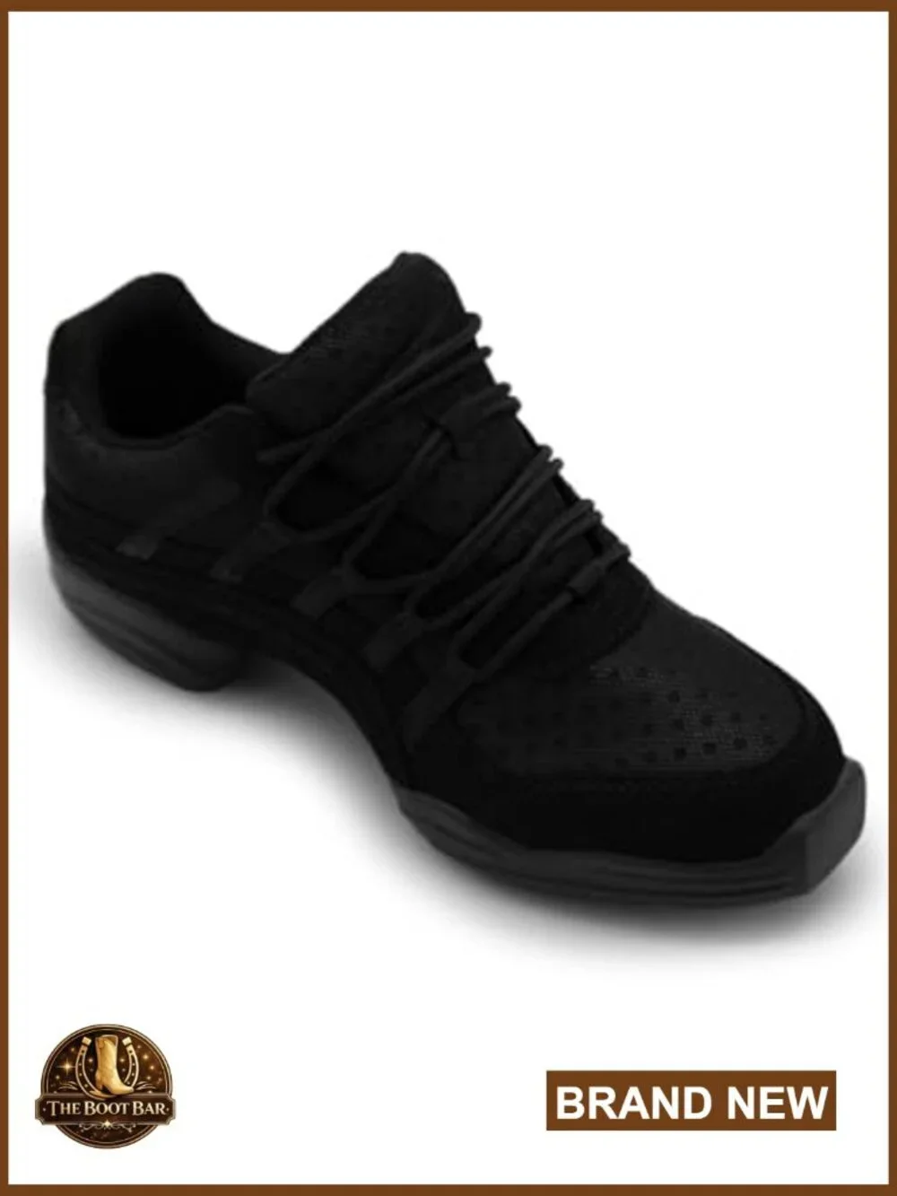 Split-Sole Dance Sneakers with Ventilated Arch and Lace-Up Closure